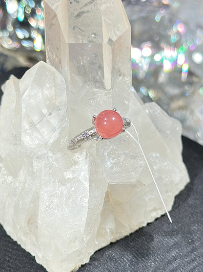 红纹石S925银戒指