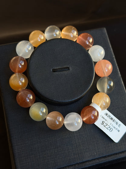 Ice cream colored rabbit fur crystal