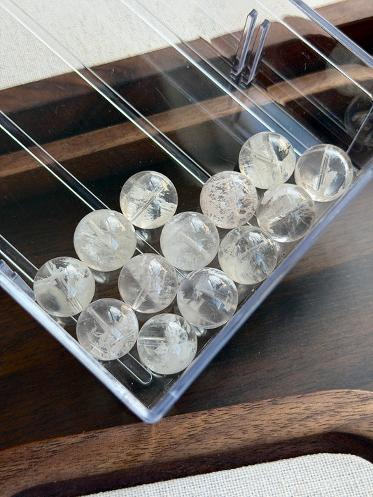 白雪花幽灵单珠 14mm+