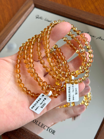 净体金红黄水晶多圈