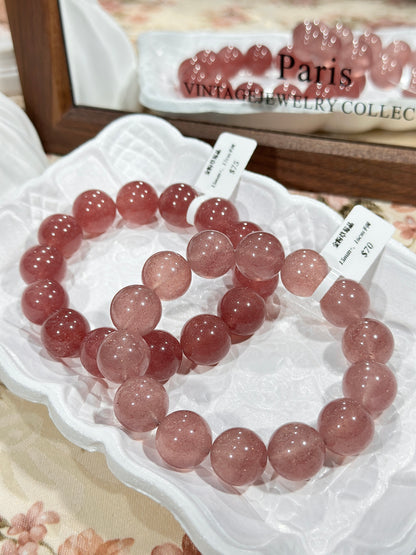 Gold Powder Strawberry Quartz