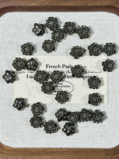 Gun black spacer bead ring