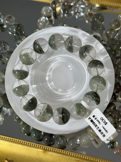 Monet Cornucopia Green Phantom Crystal