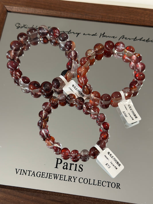 Electric light palace red plastic flower