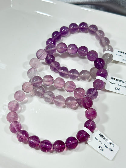 粉紫渐变色萤石