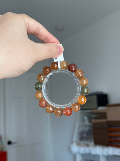 Brushed colored rabbit fur crystal