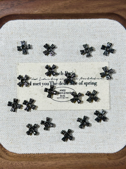 Gun black 8mm + cross spacer