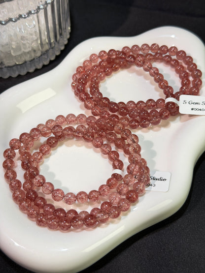 白水体草莓晶多圈