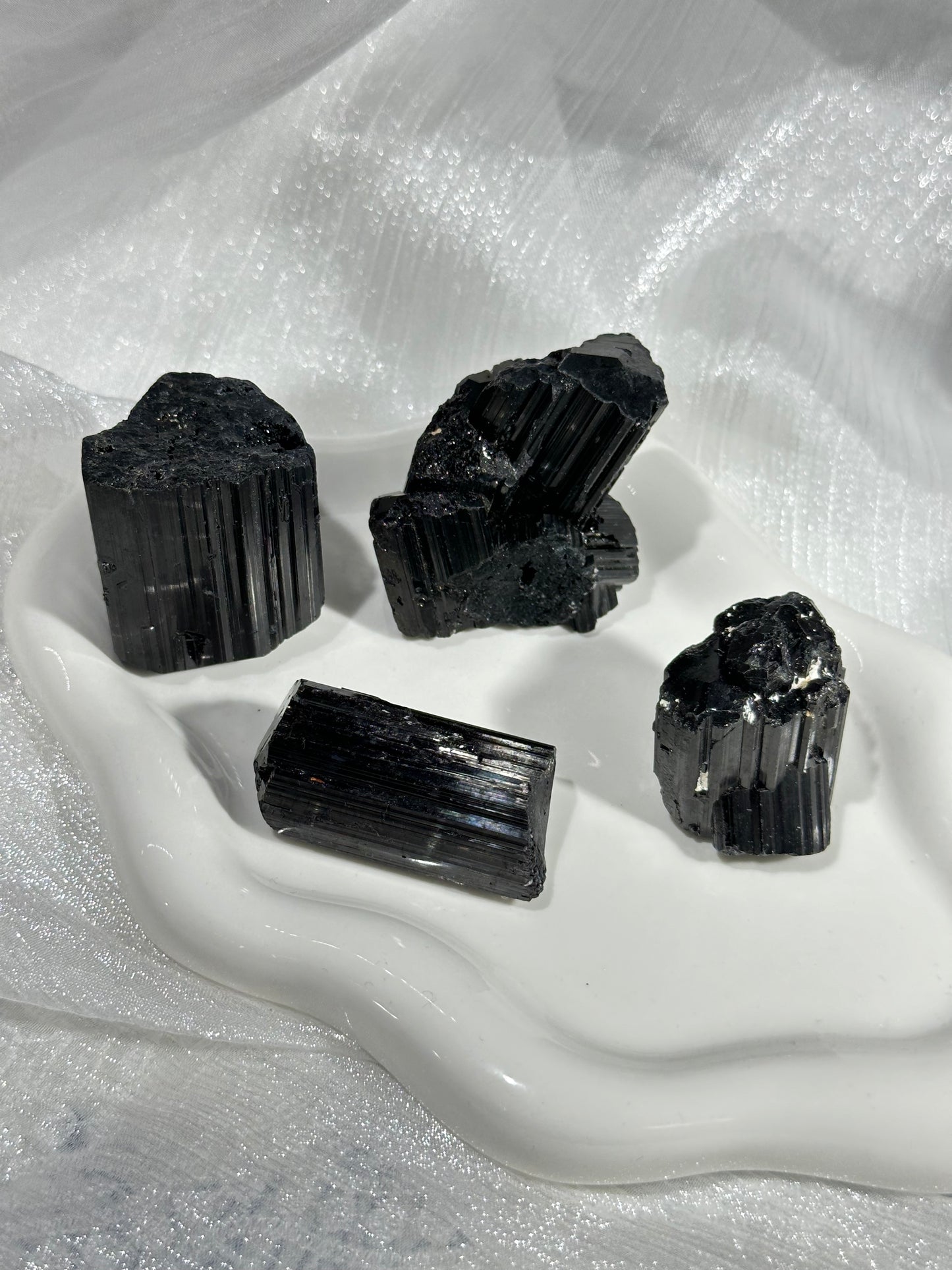 Black Tourmaline Crystal Block