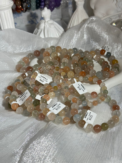 Ice cream colored rabbit fur crystal