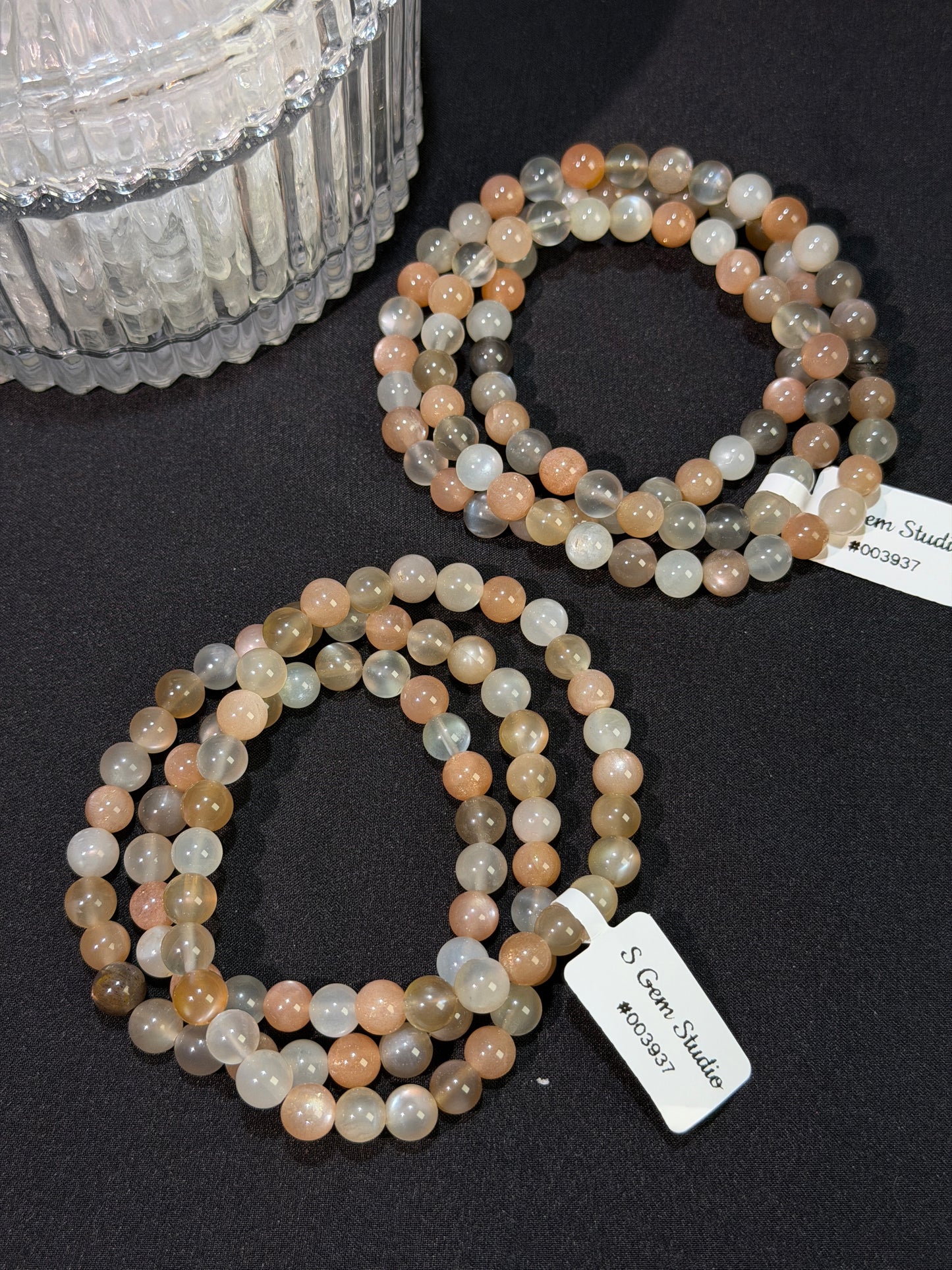 橙月光石多宝多圈