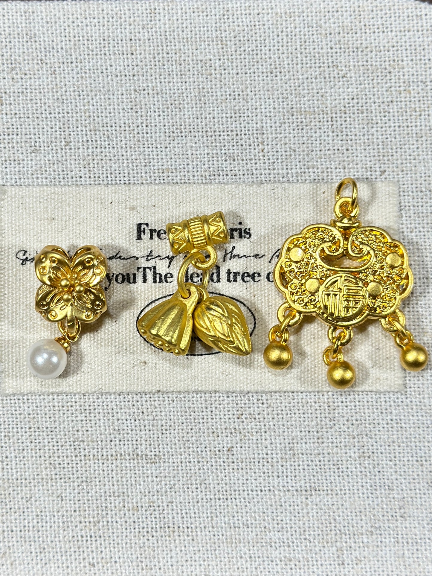 Ancient gold drip accessories