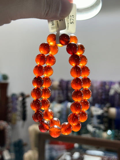 Orange-red garnet