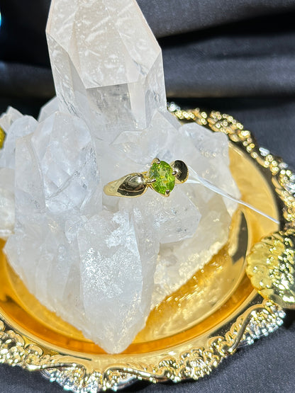 Peridot S925 silver ring-2