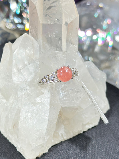 红纹石S925银戒指