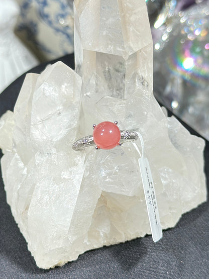 红纹石S925银戒指