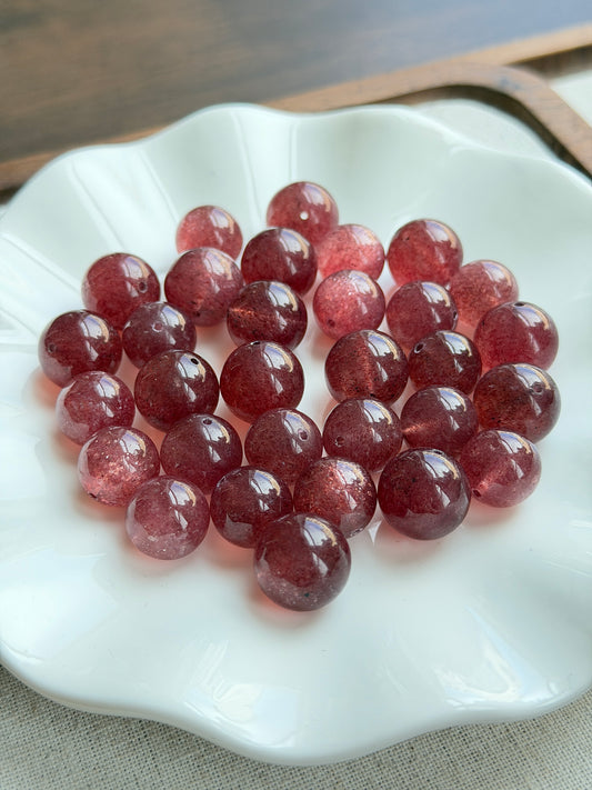 星光鸽血红草莓晶单珠