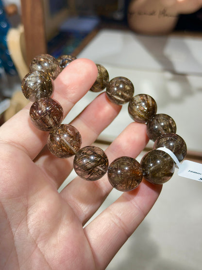 Black copper titanium crystal