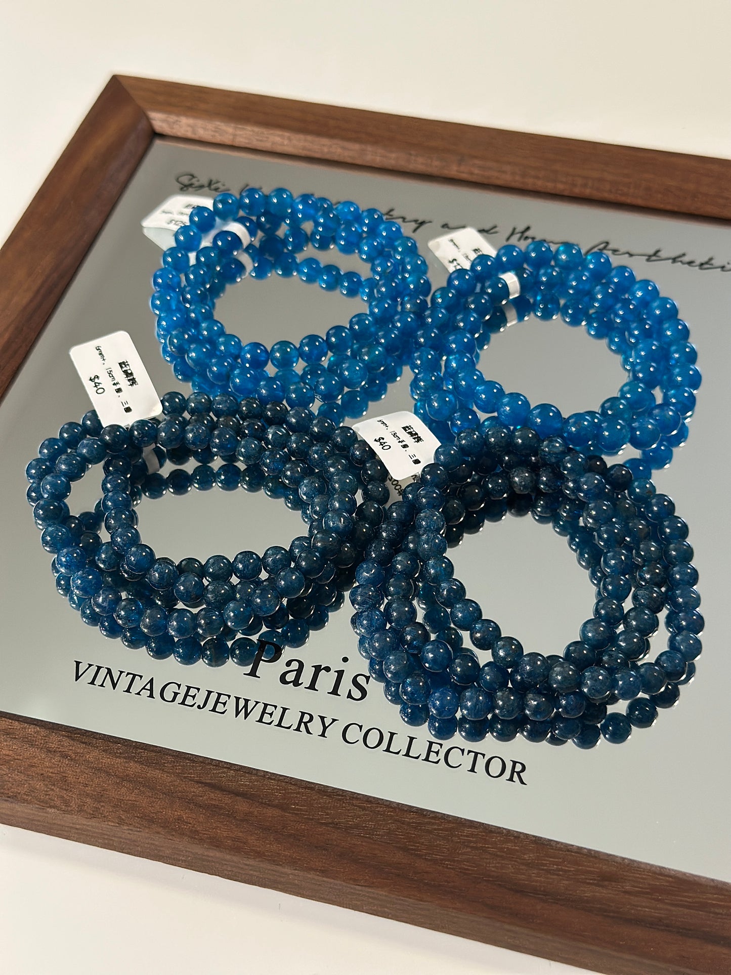 Blue phosphorus glow multiple circles