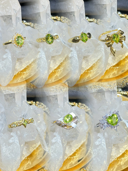 Peridot S925 silver ring-2