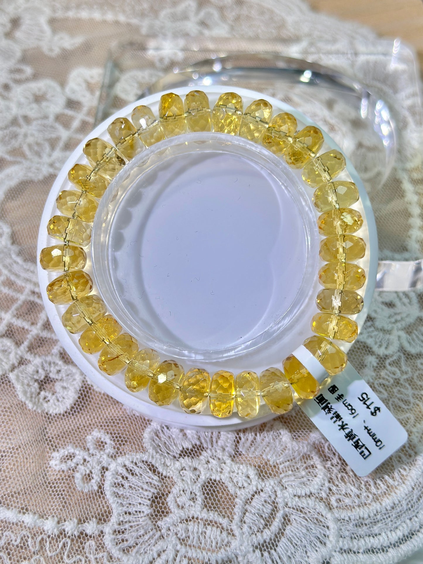 Brazilian citrine faceted