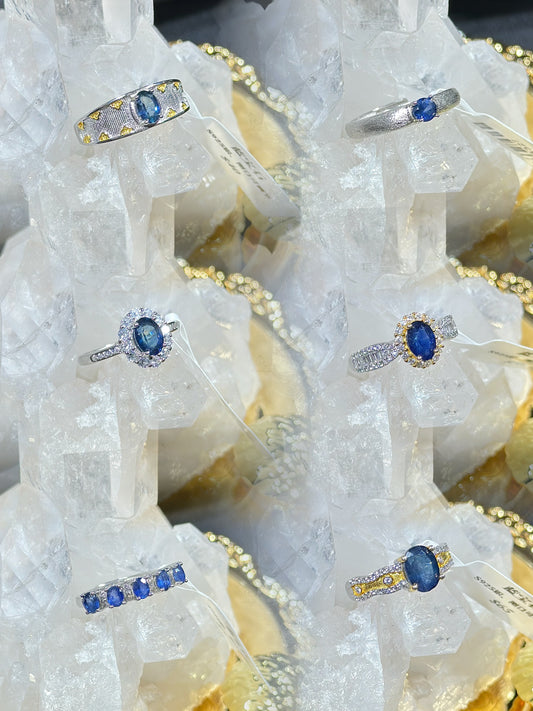 Sapphire S925 silver ring-2