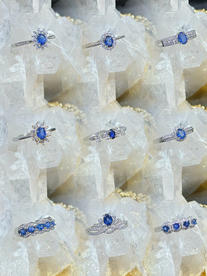 Sapphire S925 silver ring-1