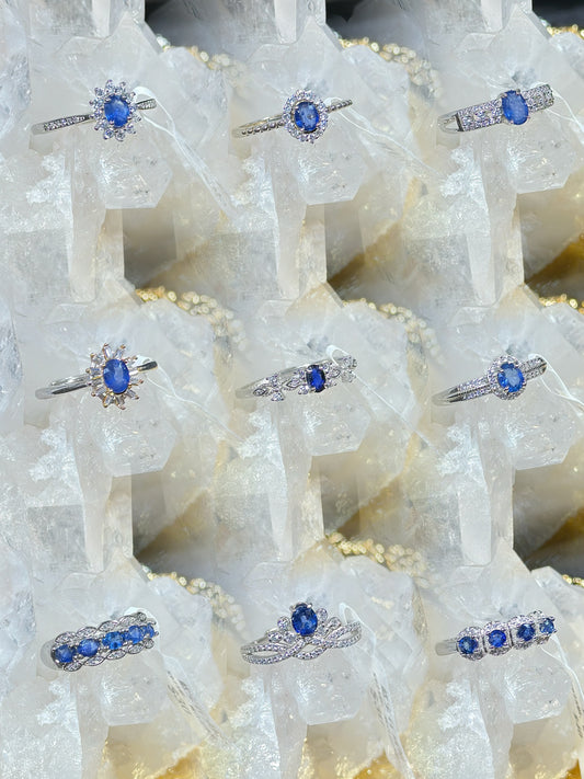 Sapphire S925 silver ring-1