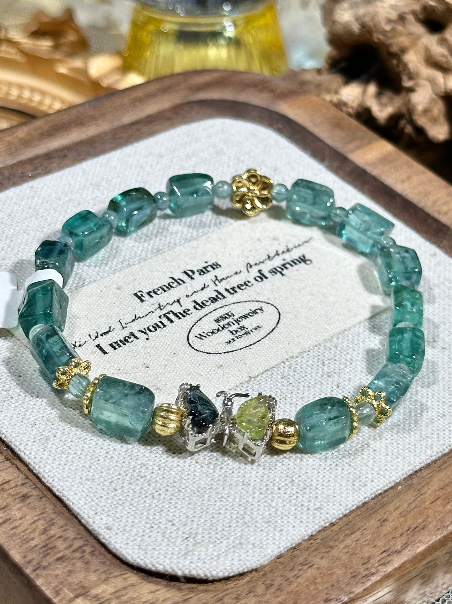 Free-Shaped Sugar Cube Full Blue Tourmaline