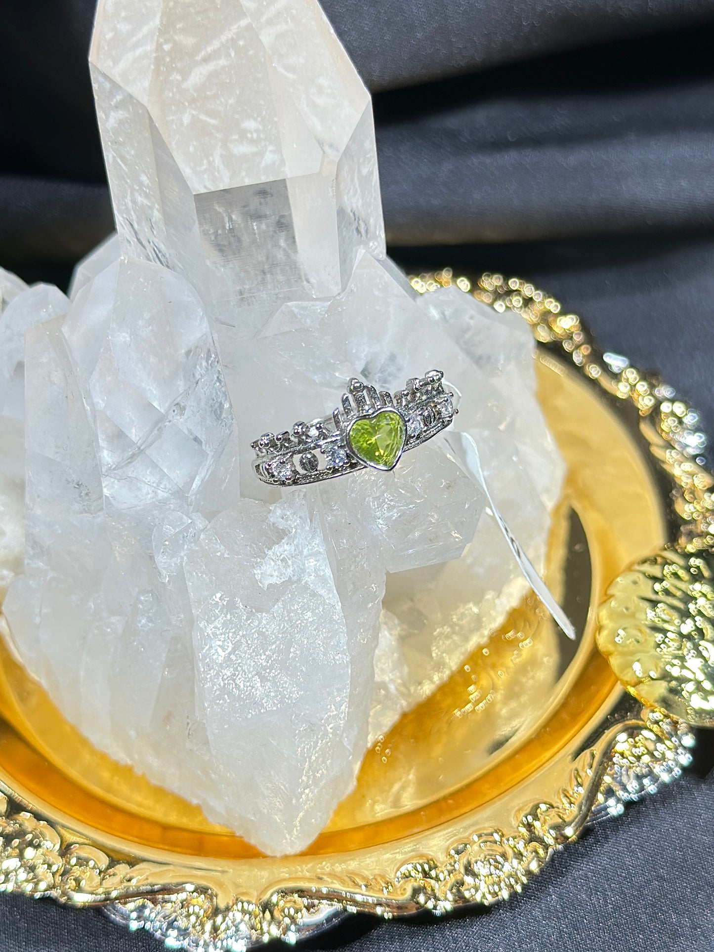 Peridot S925 silver ring-1