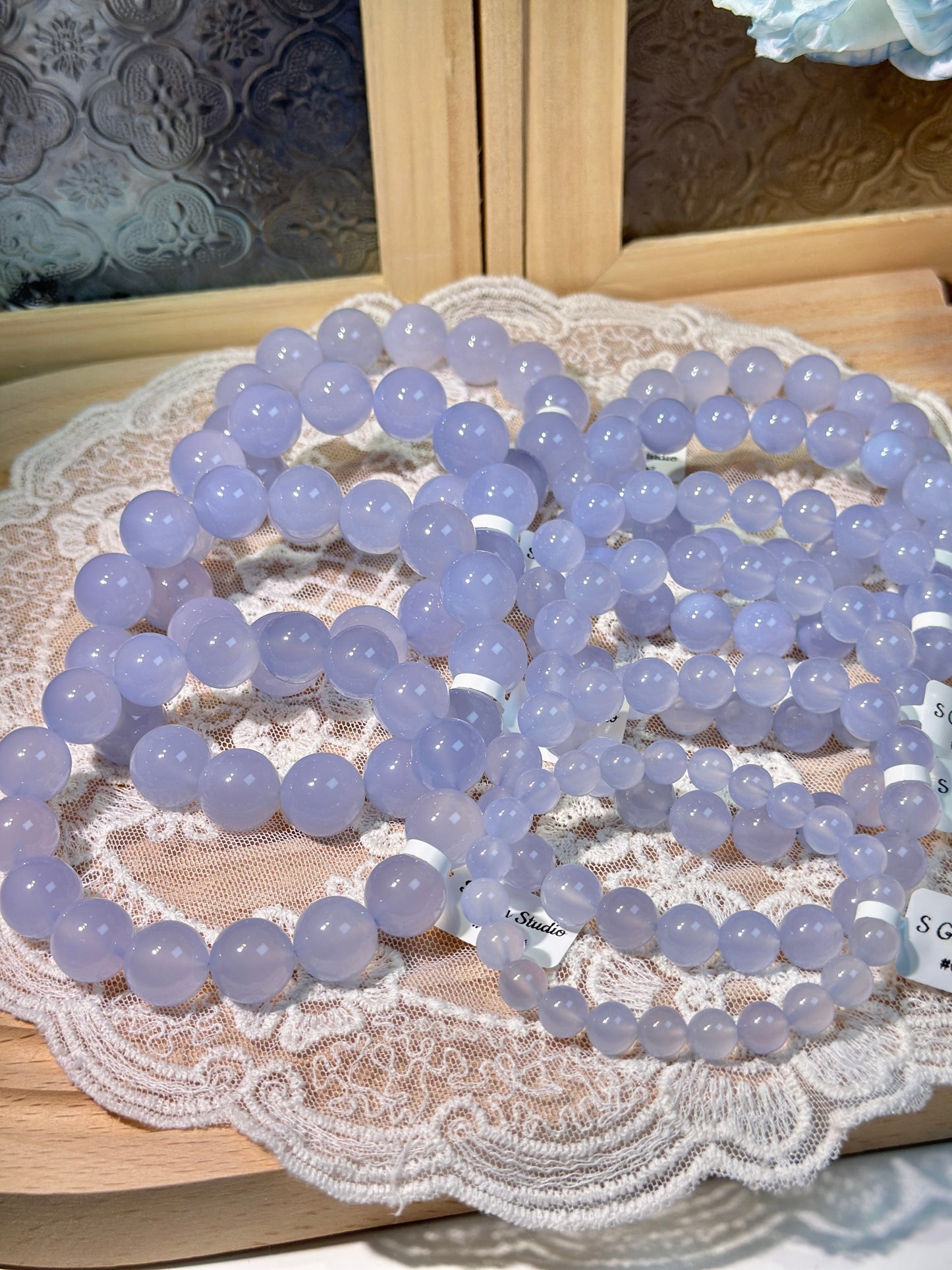 Icy blue chalcedony