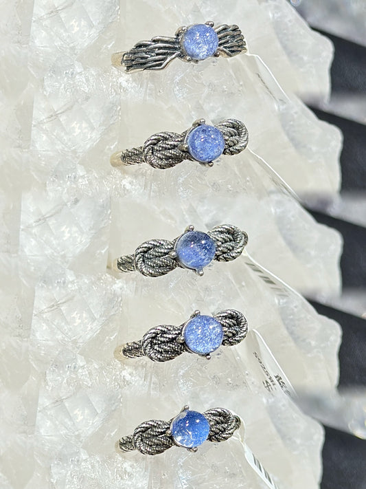 Blue Line Stone S925 Silver Ring