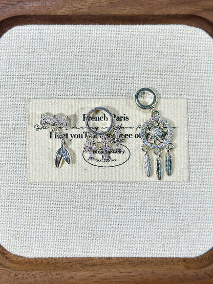 Bright silver drip accessories