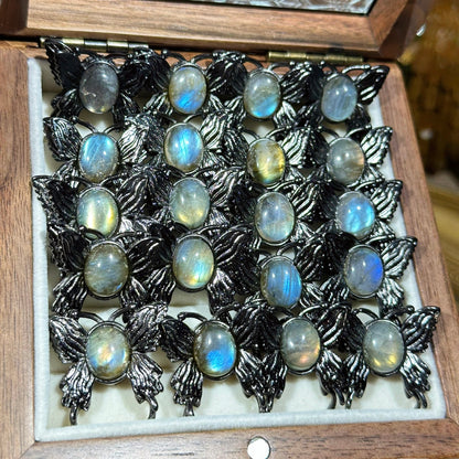 Gray Moonlight Butterfly Magic Box