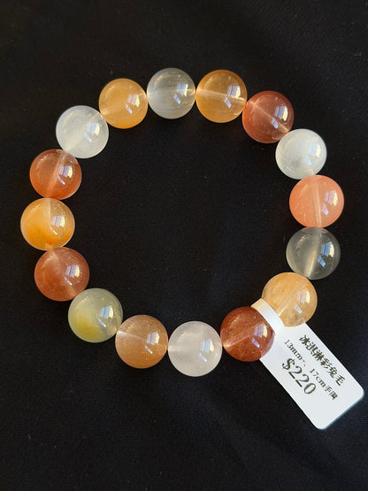 Ice cream colored rabbit fur crystal