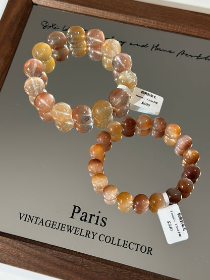 Pink and yellow rabbit fur