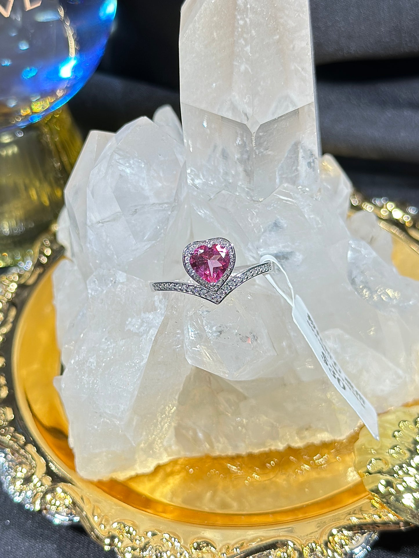 Pink Topaz S925 Silver Ring