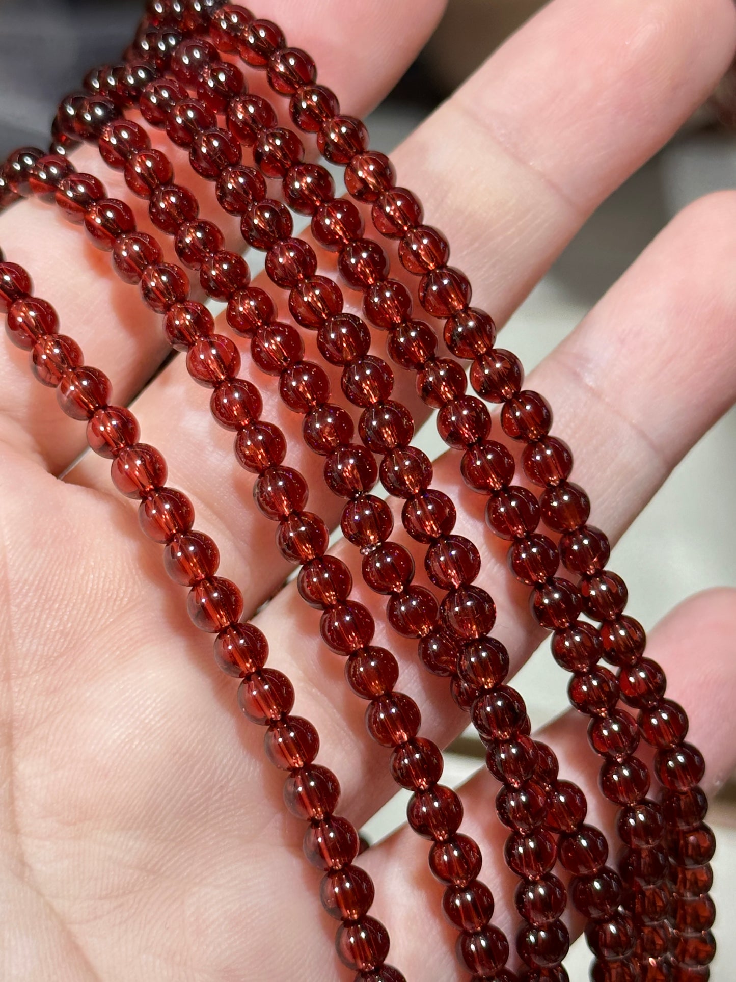 Champagne pink garnet