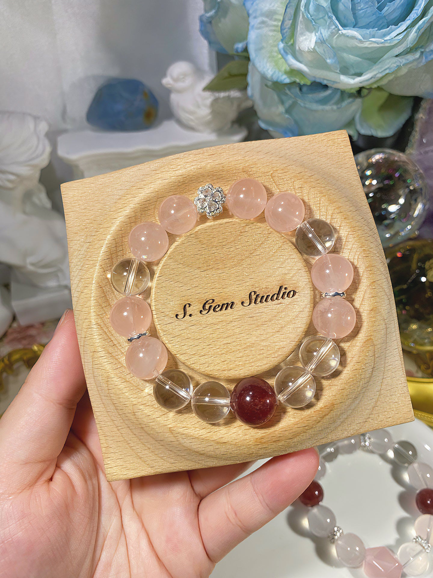 Design | Rose Quartz and White Quartz