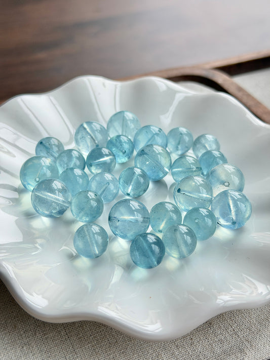 冰川蓝海蓝宝单珠