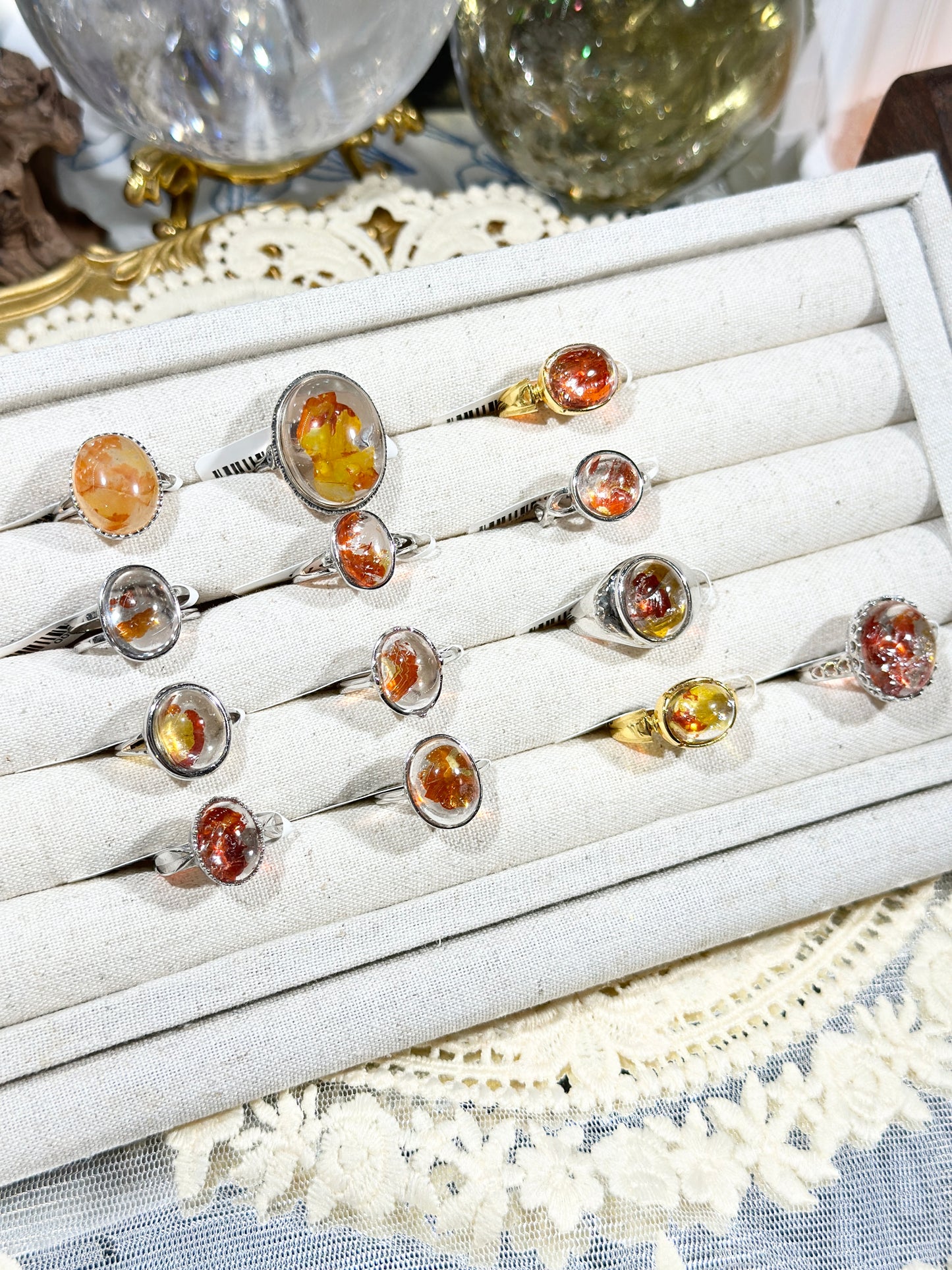 锦鲤胶花戒指 S925银