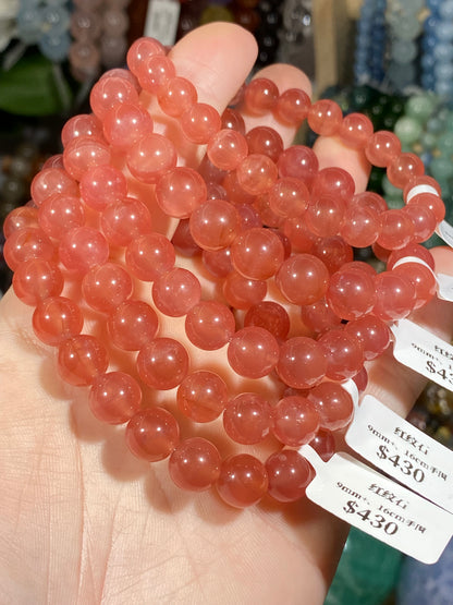 Ice rhodonite crystal