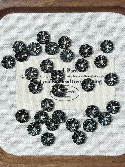 Gun black 8mm + rose spacer