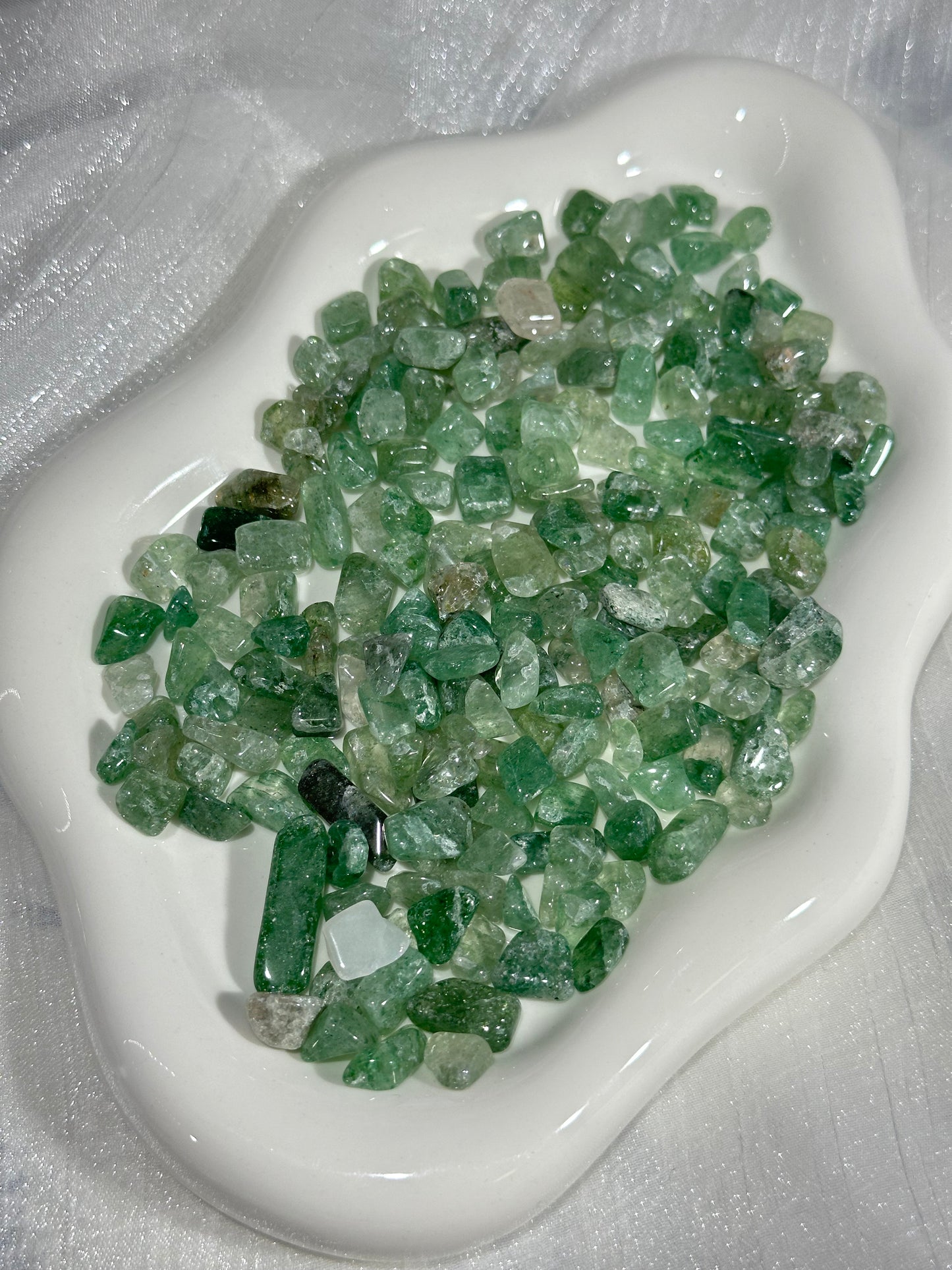 Green Fluorite Crystal Crushed Stone