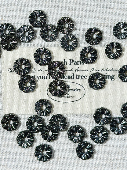 Gun black 8mm + rose spacer