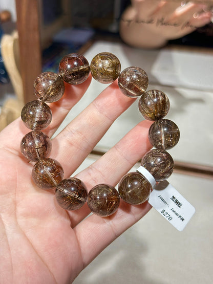 Black copper titanium crystal