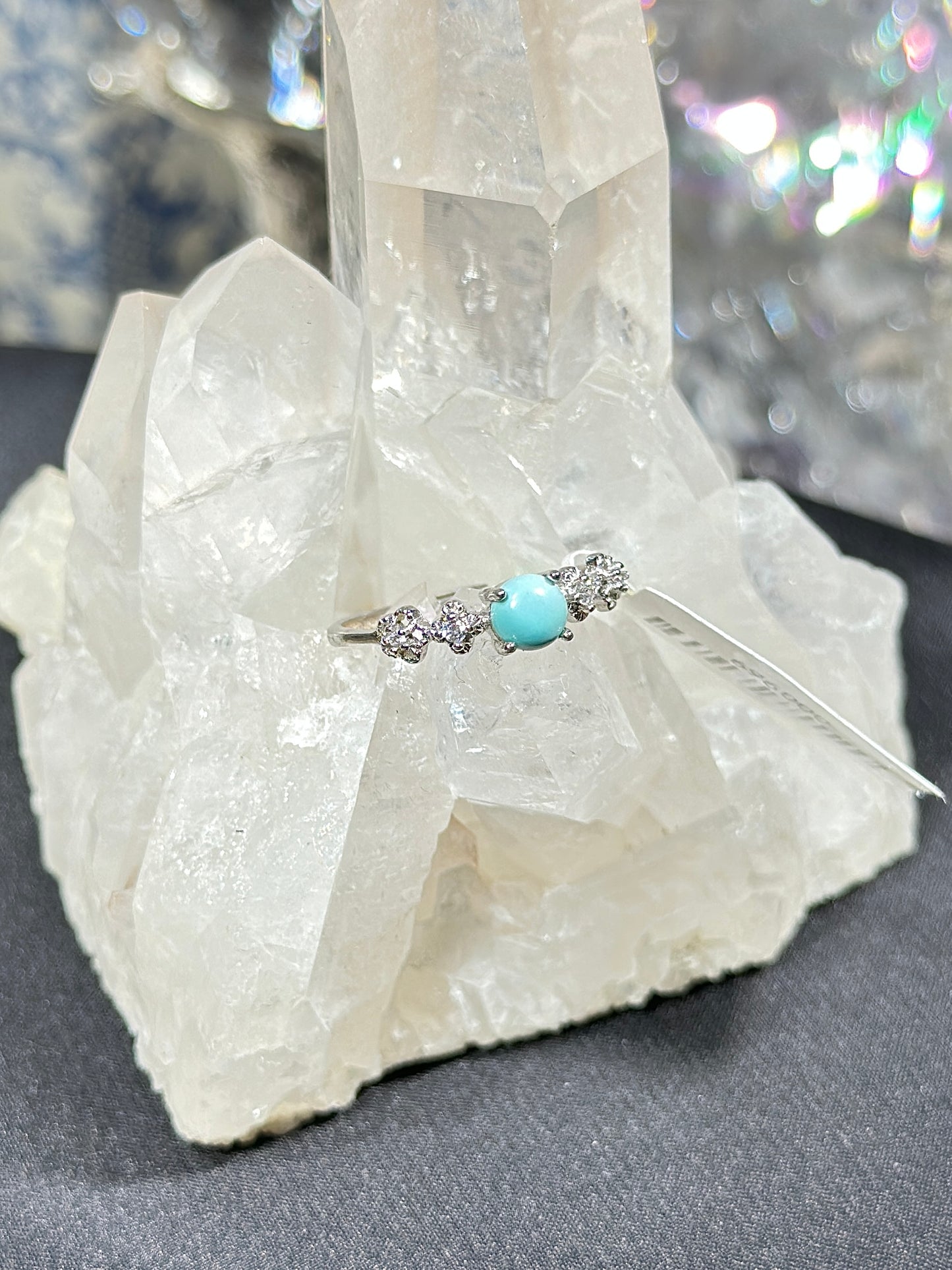 绿松石S925银戒指