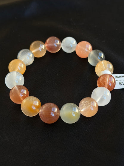 Ice cream colored rabbit fur crystal