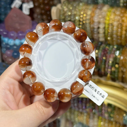 Flame red rabbit fur