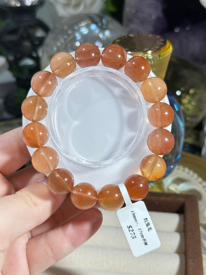 Red rabbit fur crystal